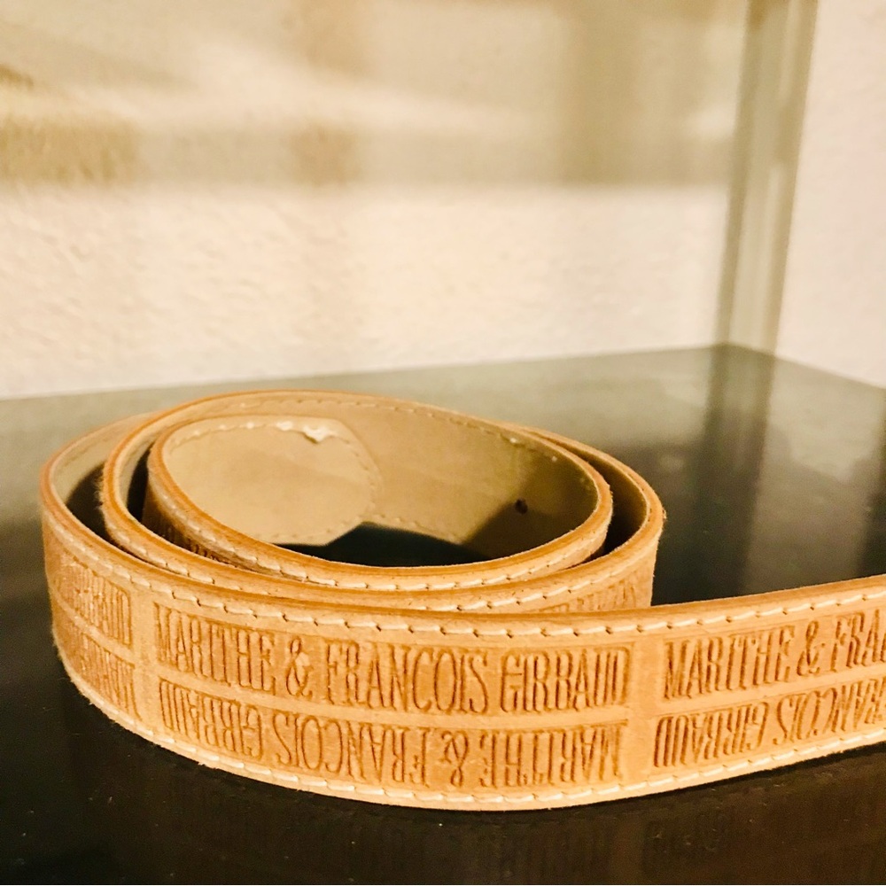 Marithe & Francois Girbaud Tan Leather Belt